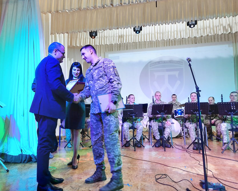 нагородили військовий оркестр 58-ОМБР у Попівській громаді